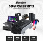 Energizer 500 Watt Power Inverter, 12V Dc To 110V Ac, Modified Sine Wave EN548. Fixed Price $44.99.