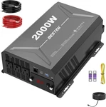 2000W Car Power Inverter, Dc 12V To 110V Ac Converter Outlet Adapter With Us. Fixed Price $318.99.