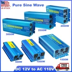 2500W 3000W Pure Sine Wave Power Inverter Dc 12V To Ac 110V Converter Travel Kit. Fixed Price $71.99.