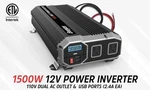 Refurbished ENK1500 Energizer Watt 12V Dc To 110V Ac Power Inverter W/ Usb. Fixed Price $150.00.