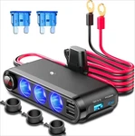 12V Cigarette Lighter Socket Splitter, 200W Triple-port Car Adapter. Fixed Price $28.99.