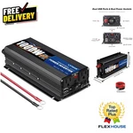 Advanced Safety 1000W Pure Sine Wave Inverter - Perfect For Rv & Outdoor. Fixed Price $155.49.