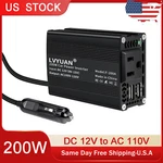 Car Auto 200W Power Inverter Dc 12V 110V 120V Converter With Usb Black. Fixed Price $17.09.