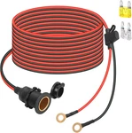 12V/24V Fixed Thread Cigarette Lighter Socket Extension Cable With Perforated. Fixed Price $23.71.