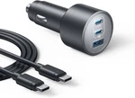 Anker 17 Usb-c Car Charger, 167.5W Max 3-PORT Ultra-compact Type-c Fast. Fixed Price $55.50.
