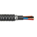 2 Awg 3 Conductor With Ground Teck 90 Interlocked Armor Power Cable Black 1KV. Fixed Price $15500.00.