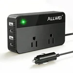 Allwei 200W Car Power Inverter, 12V Dc To 110V With 4 Black. Fixed Price $39.66.