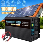 16000W Car Power Inverter Dc 12V To Ac 110V Pure Sine Wave Solar Converter Lcd. Fixed Price $131.09.
