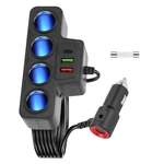 7-IN-1 4-SOCKET Car Cigarette Lighter Splitter Usb Fast Charger Power Adapter. Fixed Price $15.69.