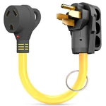 Open Box - Rv 50AMP To 30AMP Female Power Cord Plug Adapter 50M/30F Cable. Fixed Price $12.97.