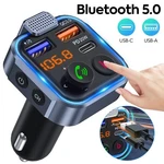 Bluetooth 5.0 Car Wireless Fm Transmitter Adapter 2USB Pd Charger Aux Hands-free. Fixed Price $9.99.