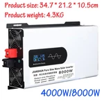 Pure Sine Wave Power Inverter 5000W 8000W 12V 24V 48V 72V Solar Off Grid Lcd Us. Fixed Price $244.99.