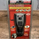 New Coleman 200W Surefit Power Inverter 400W Peak Turn 12 Volt Dc To 110 Ac. Fixed Price $19.99.