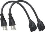 Sparking 2 Pack Short Power Extension Cord Cable Ft Outlet Saver Sjt 16 Awg. Fixed Price $9.01.