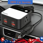 Car 200W Peak 400W Power Inverter Dc 12V To Ac 110V 120V Converter Usb Vehicles. Fixed Price $23.99.