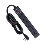 Bestek 6-OUTLET Ft Extension Cord Power Strip 1875W Surge Protector Black. Fixed Price $19.99.