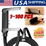 2IN1 Invisible Holder Charger Cable 240W Fast Charging Cord With Phone Stand Lot. Fixed Price $283.54.
