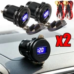 2PC Car Charger Dual Usb Power Phone Supply Outlet 12/24V 4A Voltage Led Display. Fixed Price $17.99.