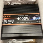 Jarxioke 4000W 12V Pure Sine Inverter 110/120V Ac Usb-c Lcd Remote. Fixed Price $185.00.