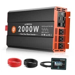 Pure Sine Wave Power Inverter 12V Dc To 110V Ac Converter Peak 2000W-1. Fixed Price $194.98.