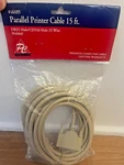 Parallel Printer Cable 15 Ft. DB25 Male / CEN36 Wire Molded New. Fixed Price $19.89.