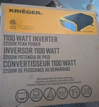 Krieger KR1100 1100W Power Inverter. Fixed Price $100.00.