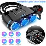 3 Way Multi Car Cigarette Lighter Socket Extension Splitter Usb Charger Dc 12V. Fixed Price $13.76.