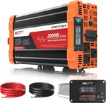 Belttt 2000W Pure Sine Wave Power Inverter 12V To 120V For Rv Solar Truck. Fixed Price $179.00.