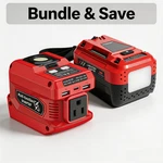 220W Power Inverter For Milwaukee 18V Battery 140W Usb Charger Camping. Fixed Price $52.99.