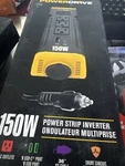 Powerdrive 150W Strip Inverter -OUTLETS/PORTS/12V Socket- Model #PWD150S. Fixed Price $20.72.
