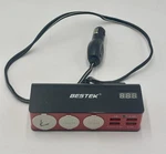 Bestek 3-SOCKET Cigarette Lighter Adapter, 12V/24V 200W Power. Fixed Price $15.99.