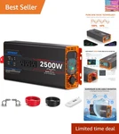 2500W Pure Sine Wave Inverter, Car Power 12V To 110V 120V, Dc Ac .... Fixed Price $290.60.