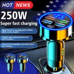 Car Charger Led Cigarette Lighter Socket 4PORT Usb Super Fast Charging +type-c. Fixed Price $15.56.