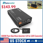 3000W 6000W Pure Sine Wave Power Inverter Converter 12V To 110V 120V Remote. Fixed Price $139.98.