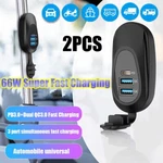 2XDUAL Usb Quick 3.0 Port & Pd Car Charger Socket Power Outlet 12-24V. Fixed Price $12.27.