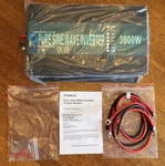 Wzrelb 3000WATT Pure Sine Wave Inverter 24V Dc To 120V Ac 60HZ With Led Displ.... Fixed Price $234.95.