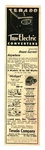 1955 Terado Trav-electric Converters Advertisement St. Paul, Minnesota. Fixed Price $14.00.