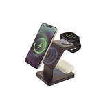 Brookstone 3-IN-1 Magnetic Fast Wireless Charger For Apple Black BK15-3M1D-BK. Fixed Price $14.99.