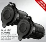 Pack 12V Power Outlet Cigarette Lighter Socket Receptacle For Marine Boat Car. Fixed Price $5.99.