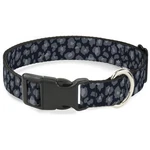 Plastic Clip Collar Leopard Grays Wide-large 20-31". Fixed Price $28.10.