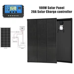 100W Solar Panel 20A Controller Mono Battery Power Boat Roof Home Off-grid. Fixed Price $96.61.
