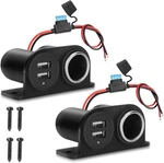 1PCS Dual Usb Outlet Cigarette Lighter Socket Splitter With Blade Fuse,. Fixed Price $16.41.