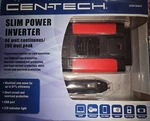 Cen-tech Slim Power Inverter 200 Watt Peak Compact Design One Receptacle. Fixed Price $24.99.