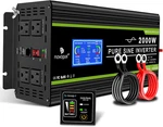 Novopal 2000 Watt Pure Sine Wave Power Inverter Dc 12V To Ac 110V 120V Rv. Fixed Price $200.82.