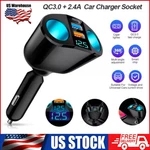Dual Usb Car Cigarette Lighter Socket Splitter Power Adapter Charger Outlet 12V. Fixed Price $8.99.