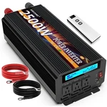 2500W Power Inverter 12V Dc To Ac 110V/120V (peak) 5000W Converter 3 Sockets .... Fixed Price $201.07.