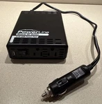 Powerline Mobile Media 200 Watt Inverter W/ Ac Outlets & Usb Ports. Fixed Price $9.88.