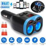 12-24V Car Cigarette Lighter Socket Splitter Dual Usb & Pd Charger Power Adapter. Fixed Price $12.81.
