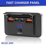 Rv Usb Outlet Dual Type-c Ports Car Fast Charger Socket Panel For Boat. Fixed Price $13.59.