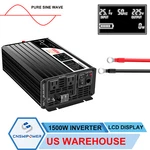 Cnswipower 1500W 120V/110V Inverter Pure Sine Wave 12V 24V 48V 36V 72V. Fixed Price $170.50.